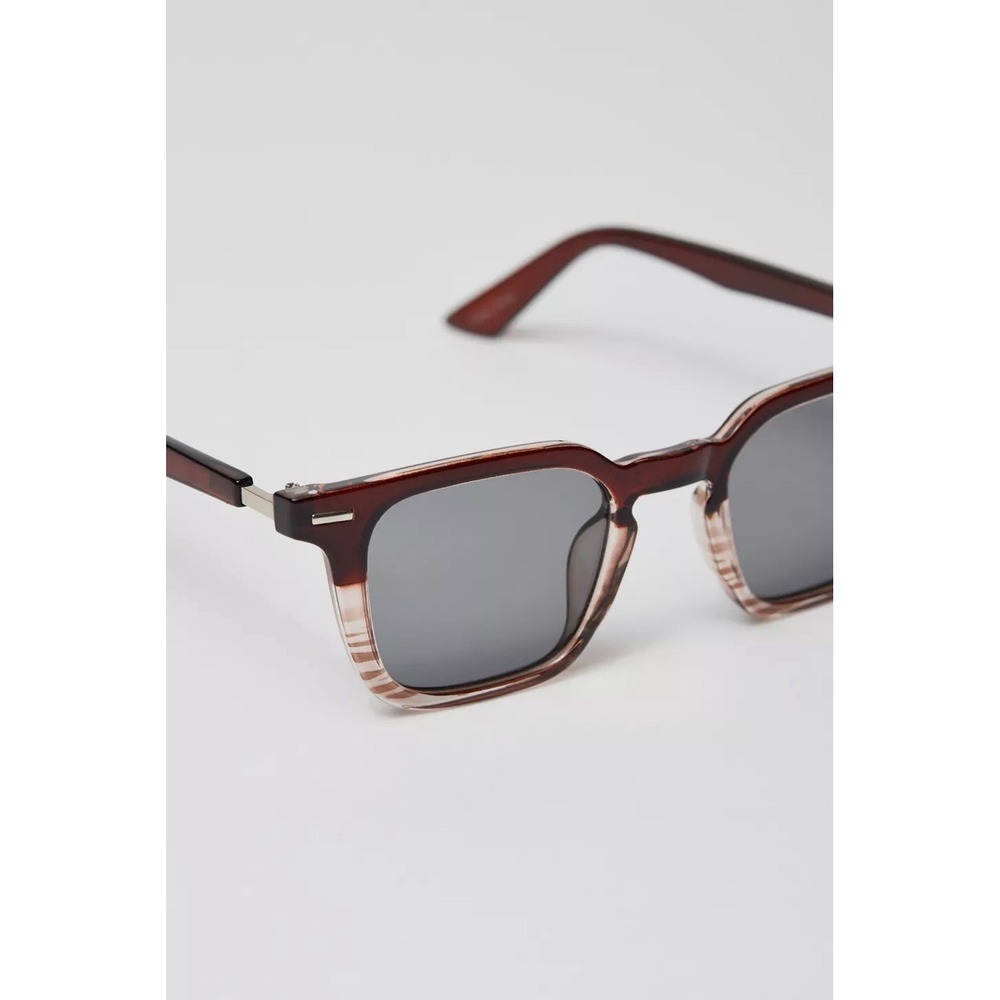 Urban Outfitters Highland Square Sunglasses Brown One Size Plastic Sunglasses - Picture 6 of 9